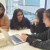 Year 13 students during a 'Digital Her' Industry Insights Day at AtkinsRéalis in Manchester, in October 2023