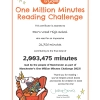 One Million Minutes Reading Challenge certificate