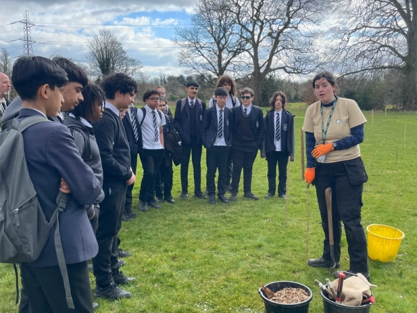 Tree planting day with City of Trees, March 2025